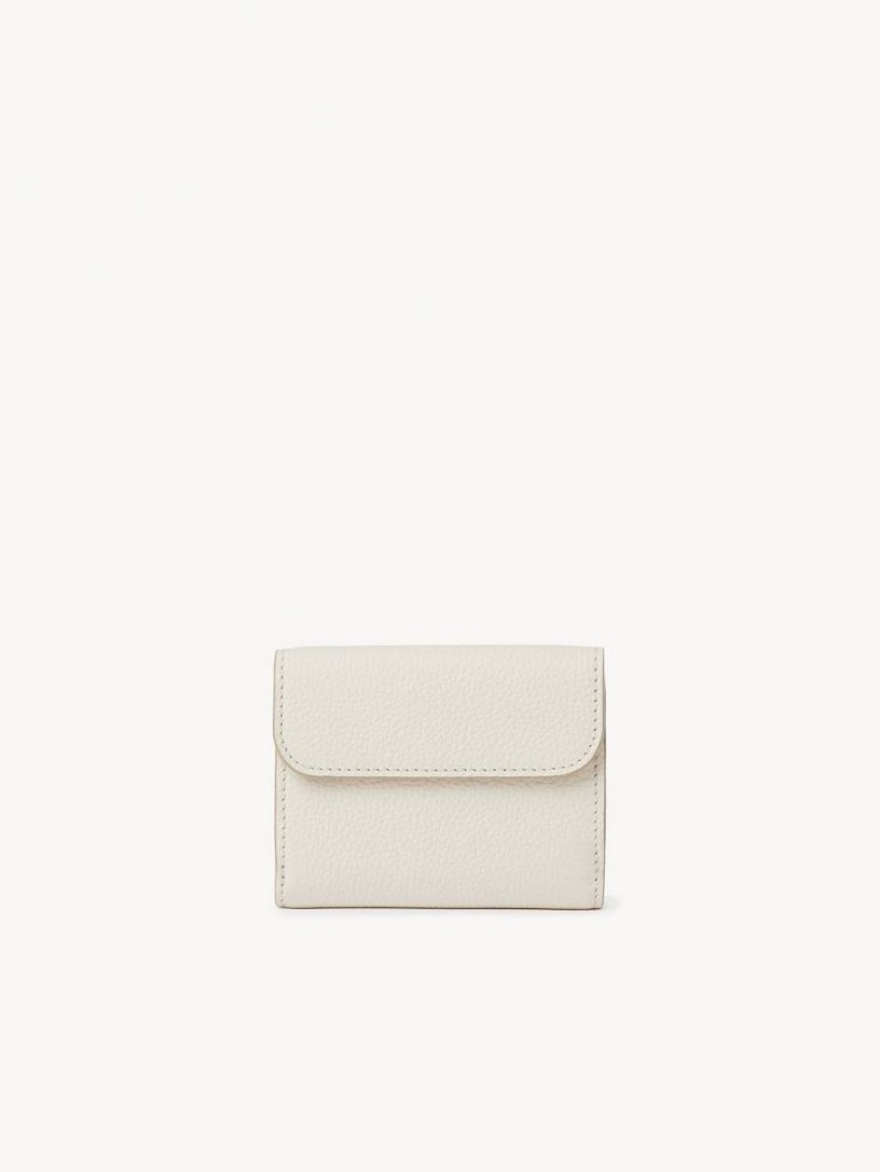 Carteiras Pequenas Chloe Marcie Small Tri-fold Branco | CHE-SR14295