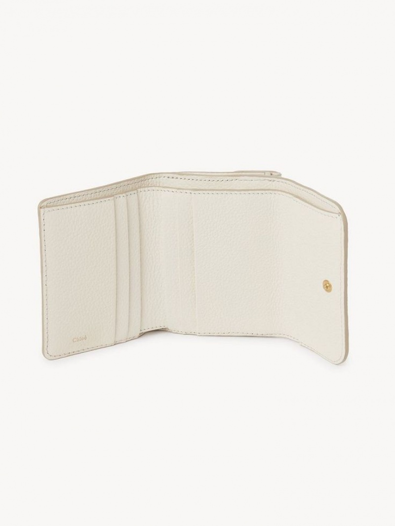 Carteiras Pequenas Chloe Marcie Small Tri-fold Branco | CHE-SR14295