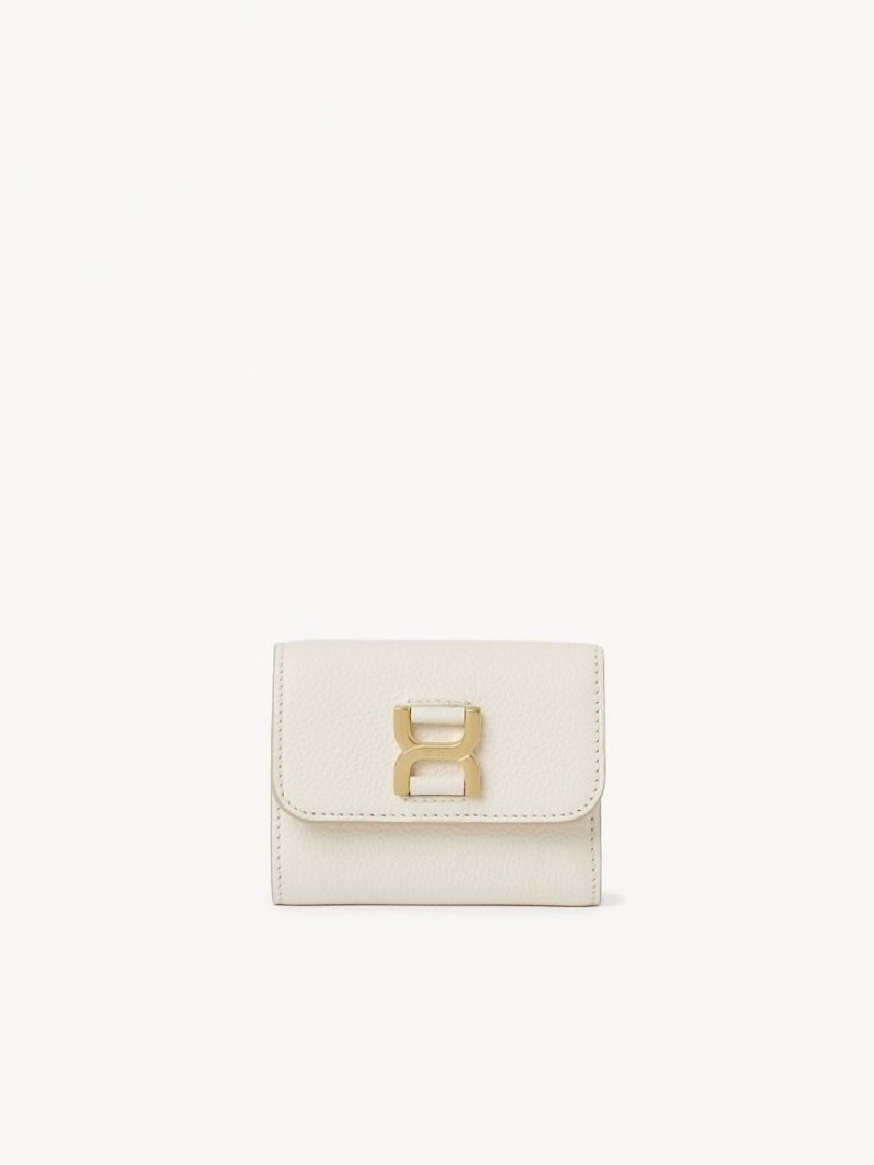 Carteiras Pequenas Chloe Marcie Small Tri-fold Branco | CHE-SR14295