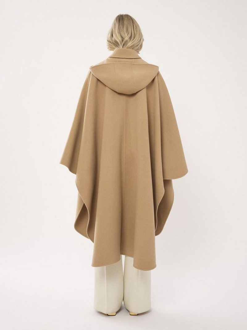 Casacos Chloe Hooded Cape Bege | CHE-SR13821