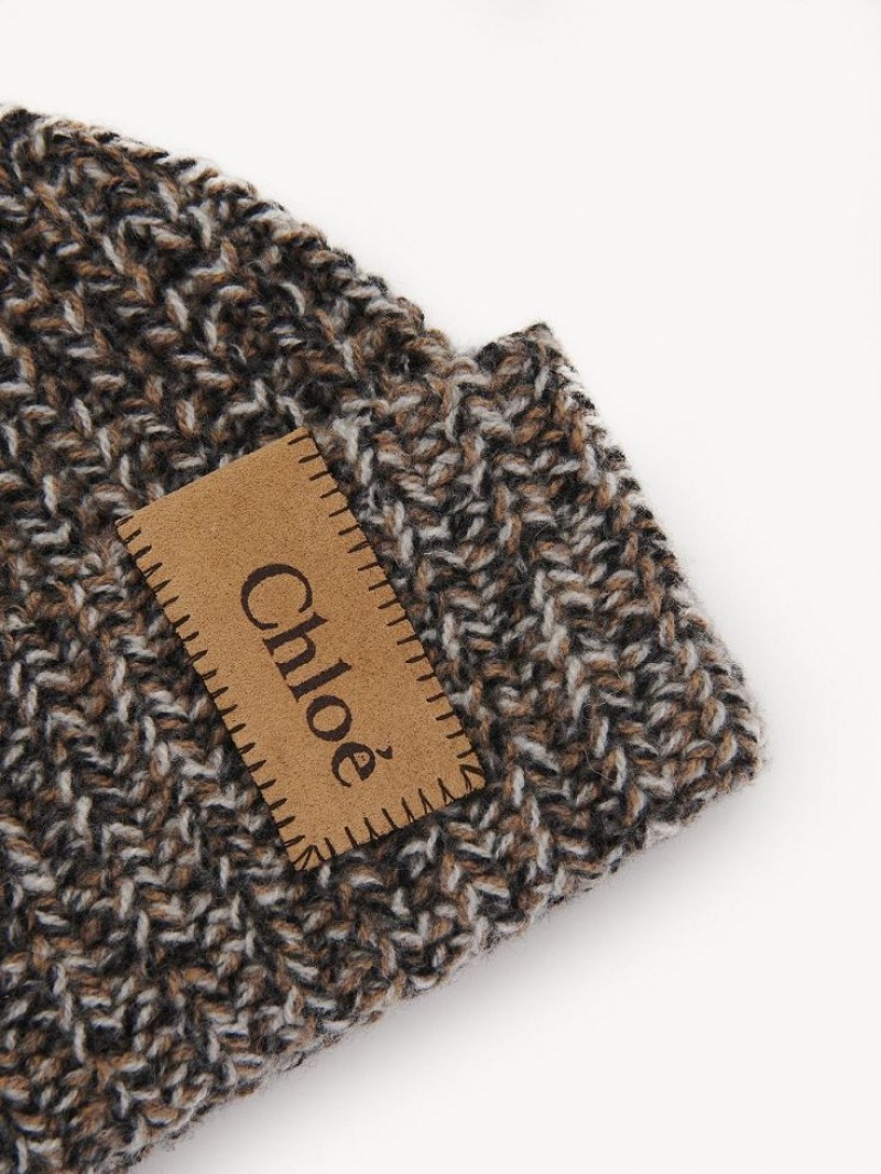 Chapeus Chloe Chunky Knitted Beanie Branco | CHE-SR14485