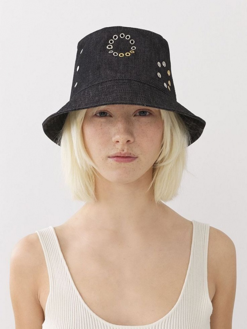 Chapeus Chloe Eyelet Pretas | CHE-SR14499