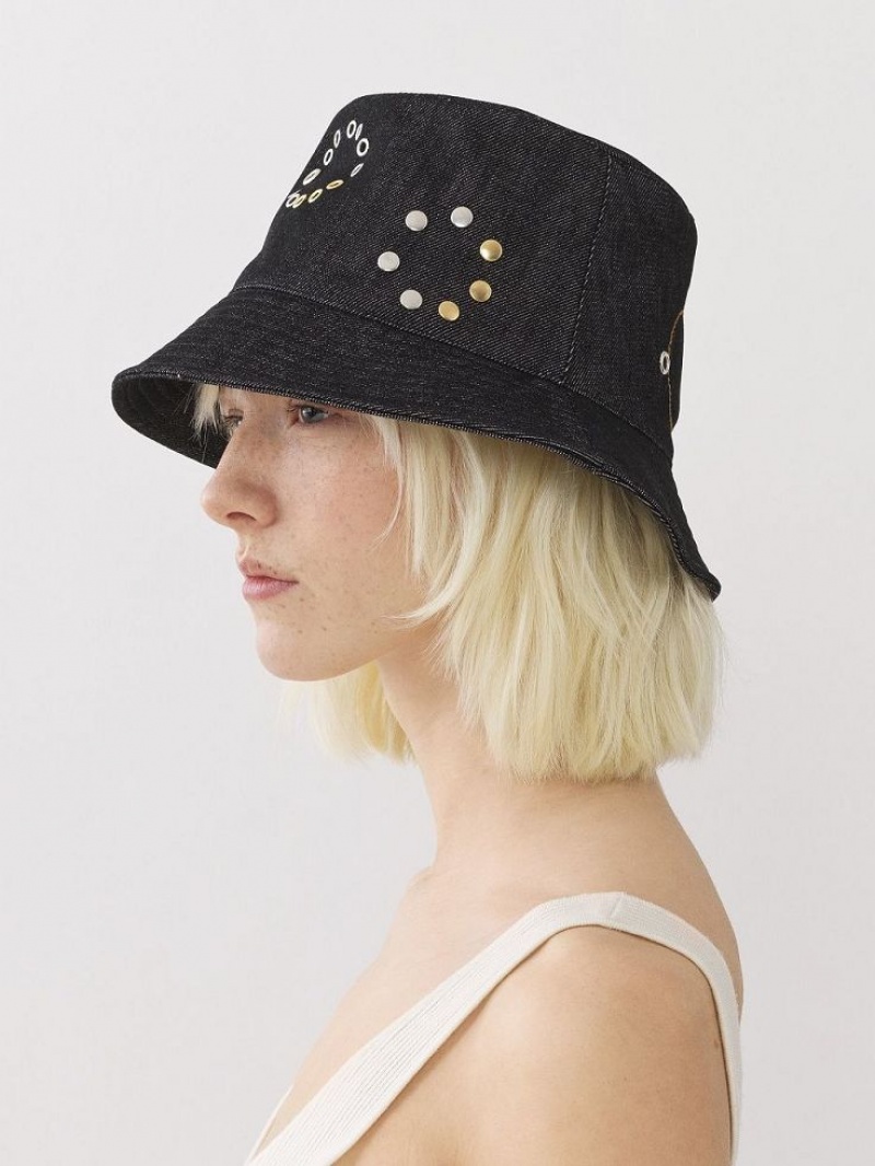 Chapeus Chloe Eyelet Pretas | CHE-SR14499