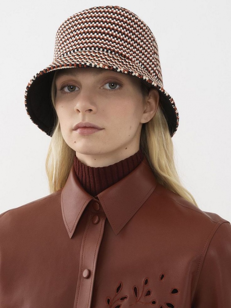 Chapeus Chloe Meril Bob Vermelhas Marrom | CHE-SR14495