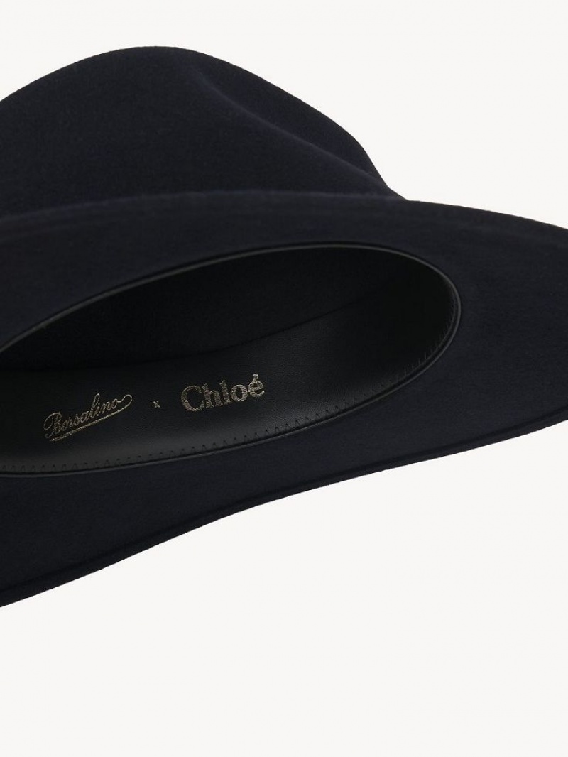 Chapeus Chloe X Borsalino Steph Azul Marinho | CHE-SR14471