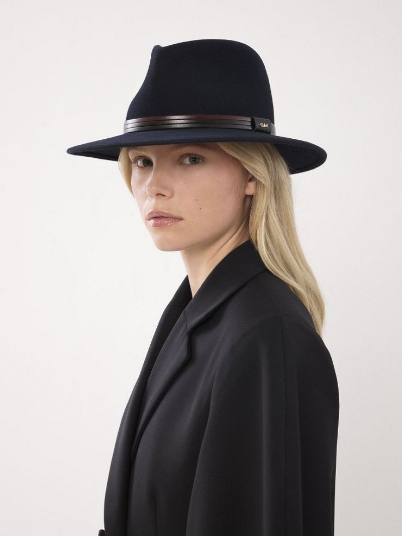 Chapeus Chloe X Borsalino Steph Azul Marinho | CHE-SR14471