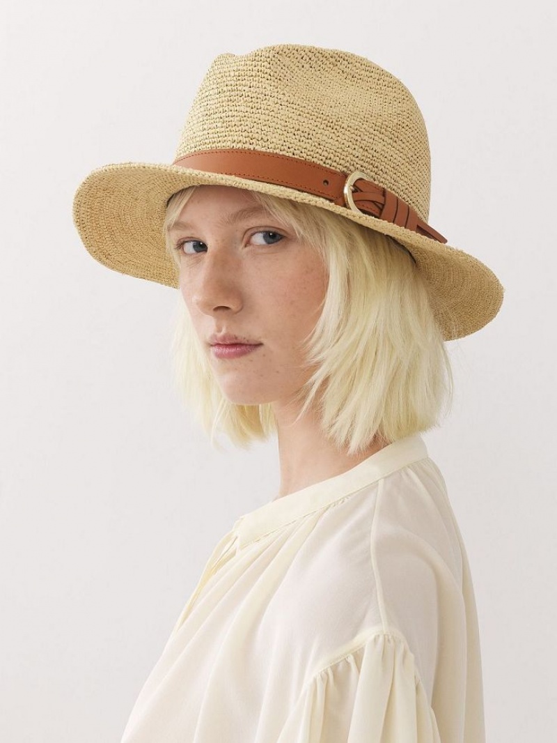 Chapeus Chloe X Borsalino Straw Bege | CHE-SR14491