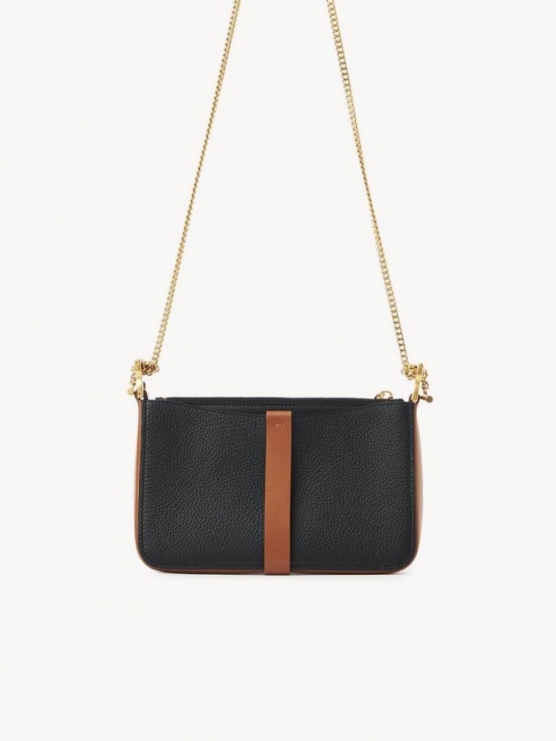 Clutch Chloe Marcie On Chain Pretas | CHE-SR13742