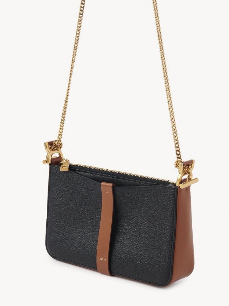 Clutch Chloe Marcie On Chain Pretas | CHE-SR13742