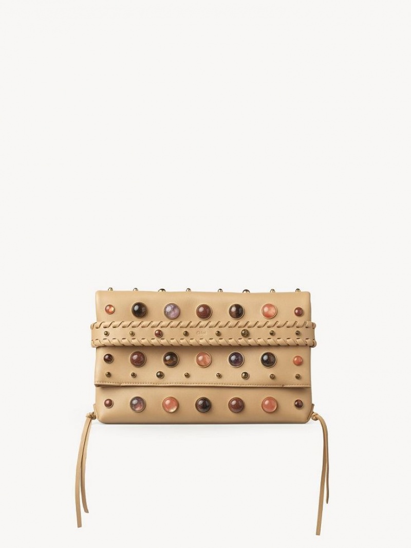 Clutch Chloe Mony Marrom | CHE-SR13751