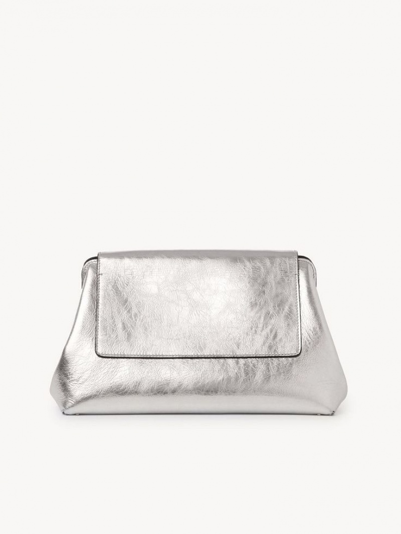 Clutch Chloe Penelope Prateadas | CHE-SR13754