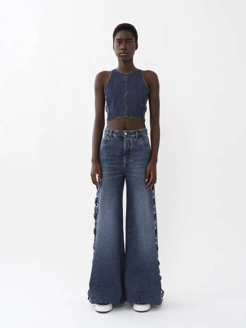 Jeans Chloe Wide Rave Azuis | CHE-SR13983