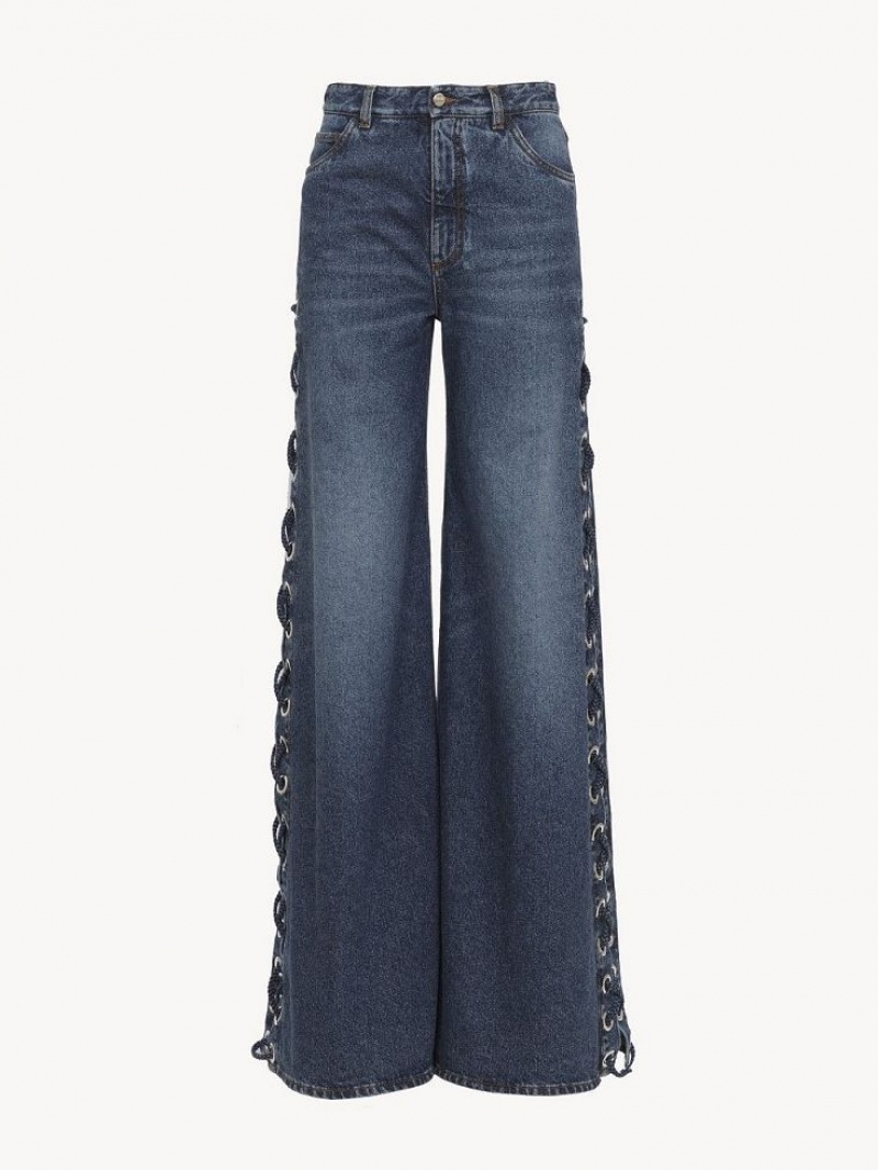 Jeans Chloe Wide Rave Azuis | CHE-SR13983