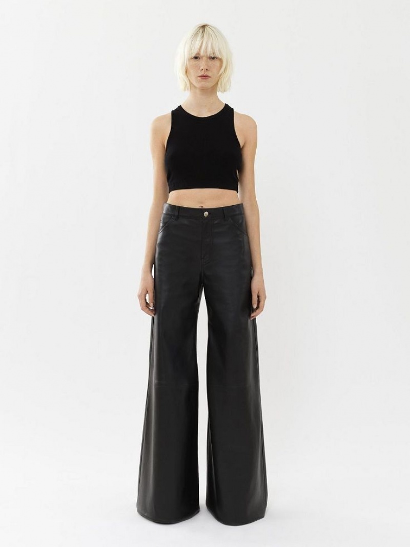 Knitwear Chloe Cropped Pretas | CHE-SR13939