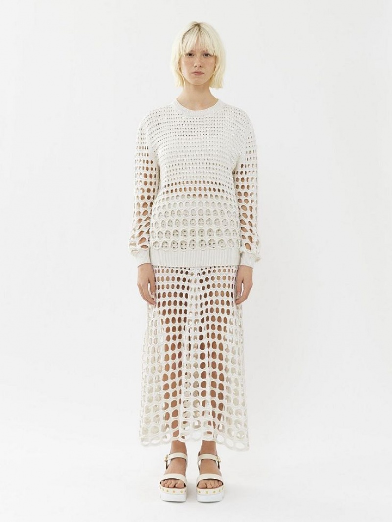 Knitwear Chloe Generous Branco | CHE-SR13931