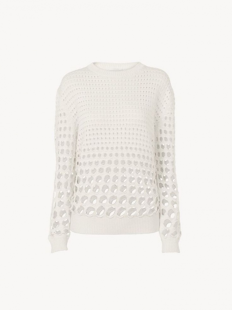 Knitwear Chloe Generous Branco | CHE-SR13931