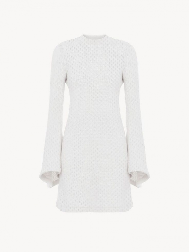 Knitwear Chloe Short Tunic Branco | CHE-SR13934