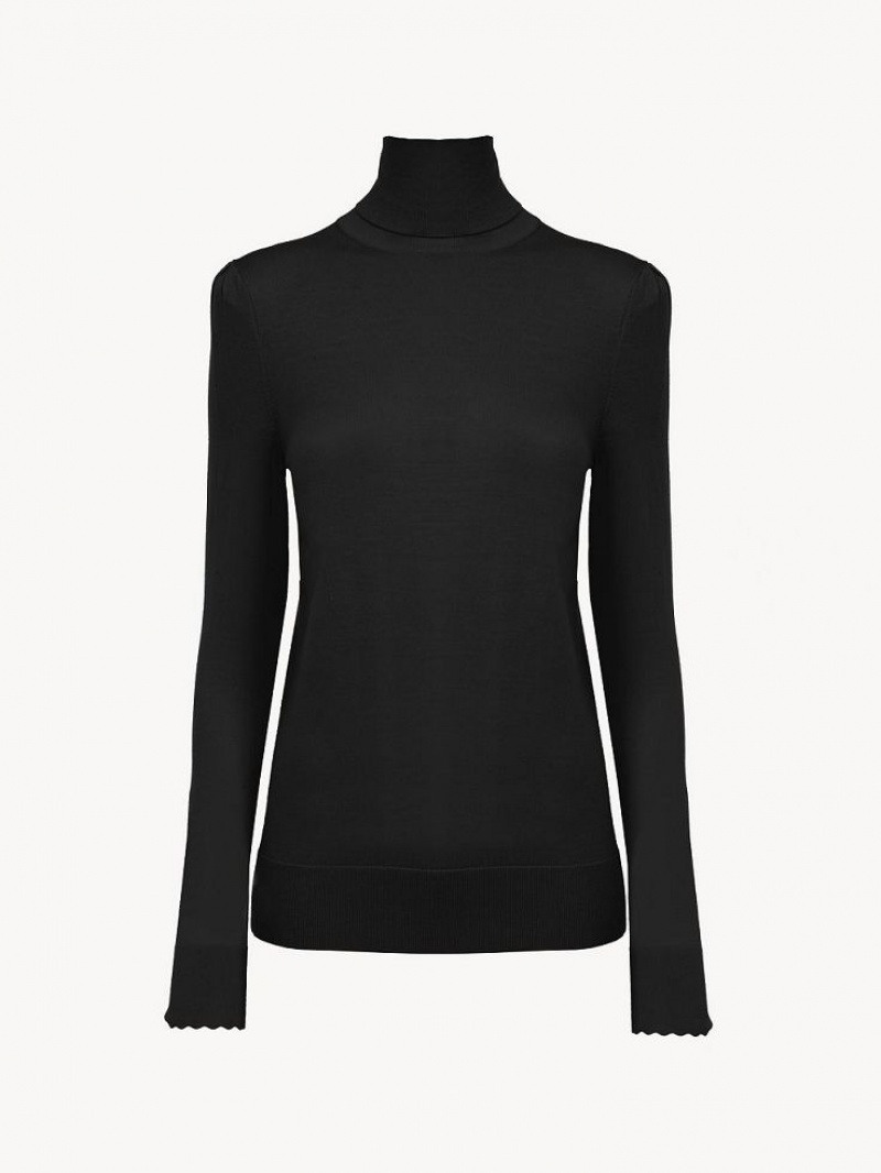 Knitwear Chloe Turtleneck Pretas | CHE-SR13959