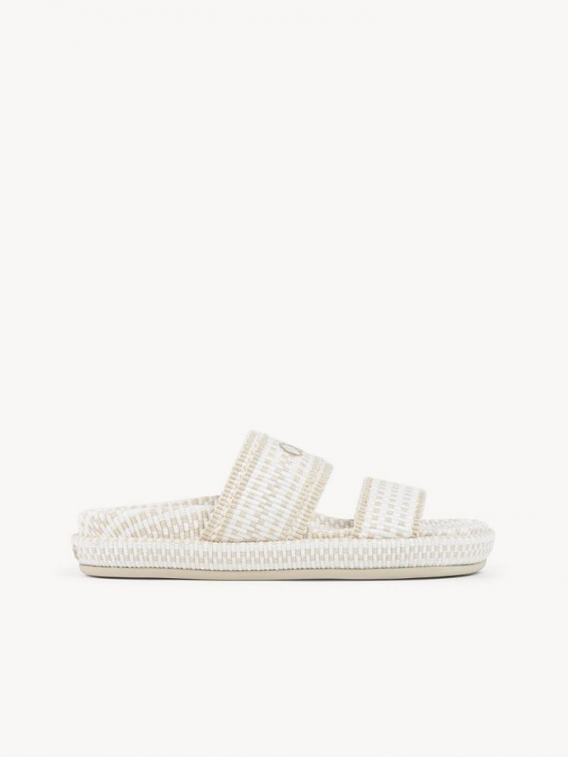 Mule Chloe Rori Flat Branco | CHE-SR14136