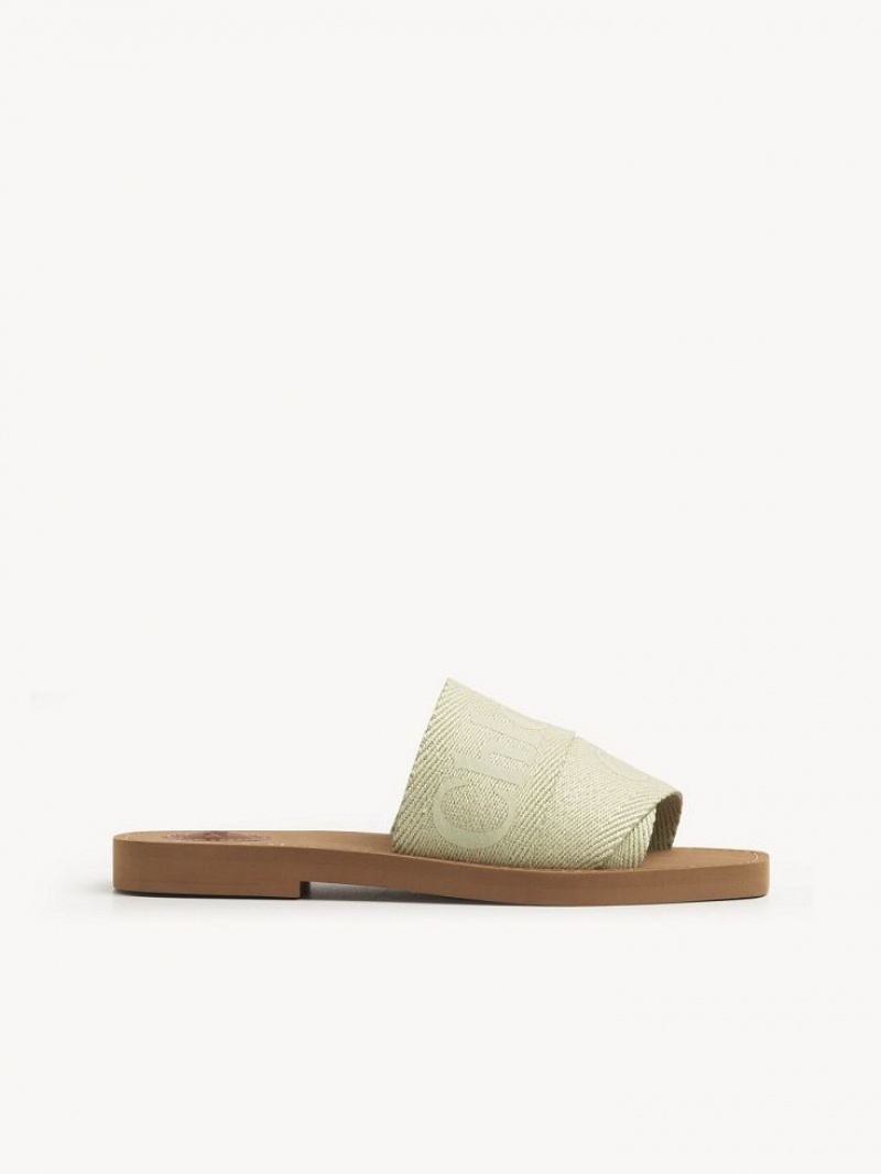 Mule Chloe Woody Flat Verdes | CHE-SR14181