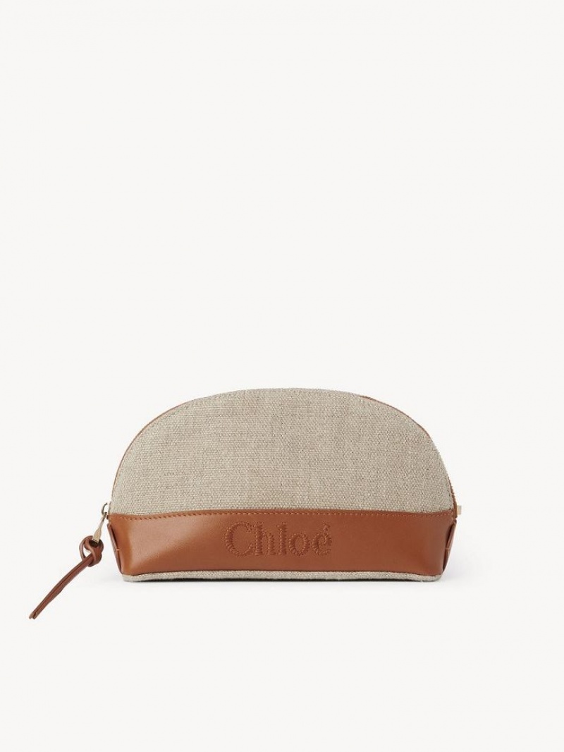 Pouches Chloe Sense Makeup Marrom | CHE-SR14325