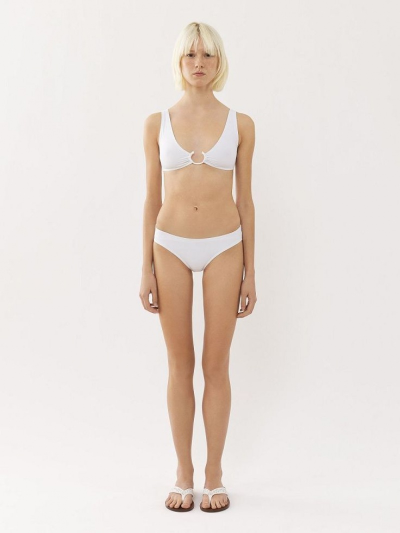 Roupa De Praia Chloe X Eres Paraguay Bikini Bottom Branco | CHE-SR14126