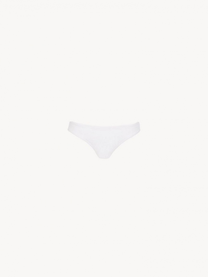 Roupa De Praia Chloe X Eres Paraguay Bikini Bottom Branco | CHE-SR14126