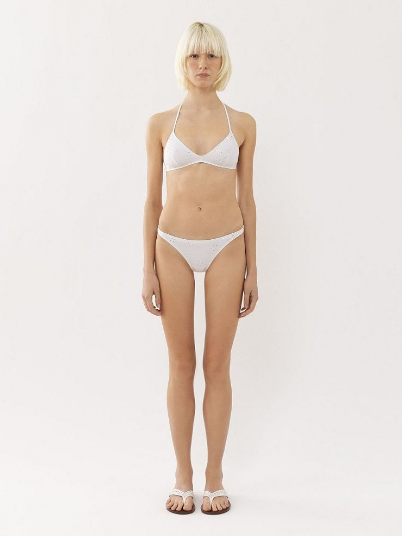 Roupa De Praia Chloe X Eres Peru Bikini Bottom Branco | CHE-SR14123