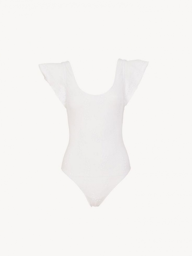 Roupa De Praia Chloe X Eres Philippine Wing-sleeve Branco | CHE-SR14124