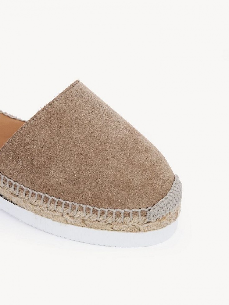 Sandálias Chloe Glyn Espadrille Caqui | CHE-SR14803