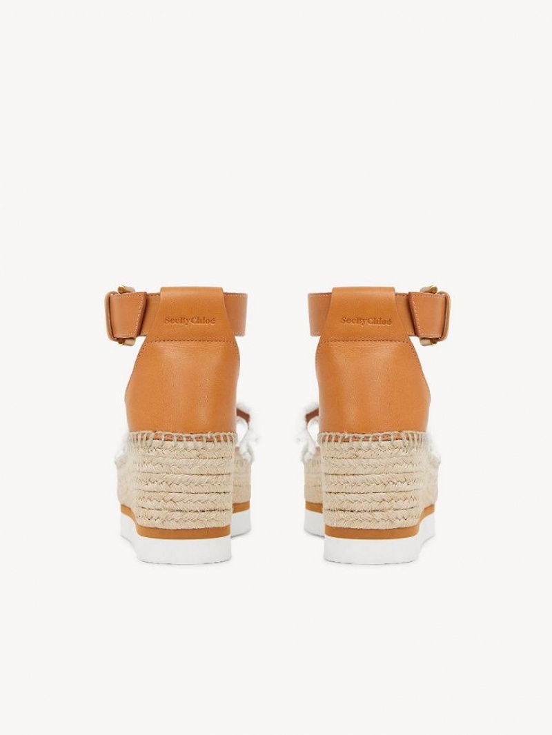 Sandálias Chloe Glyn Platform Branco | CHE-SR14826