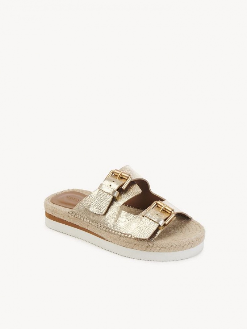 Sandálias Chloe Glyn Platform Espadrille Scarlatto | CHE-SR14831