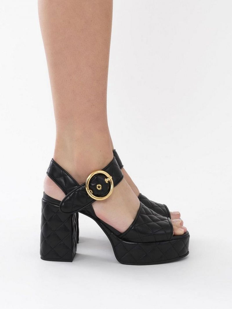 Sandálias Chloe Jodie Platform Pretas | CHE-SR14813