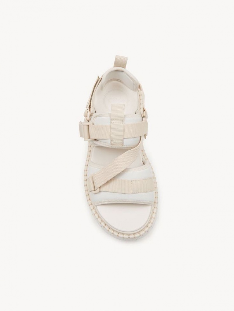 Sandálias Chloe Lilli Flat Branco | CHE-SR14175