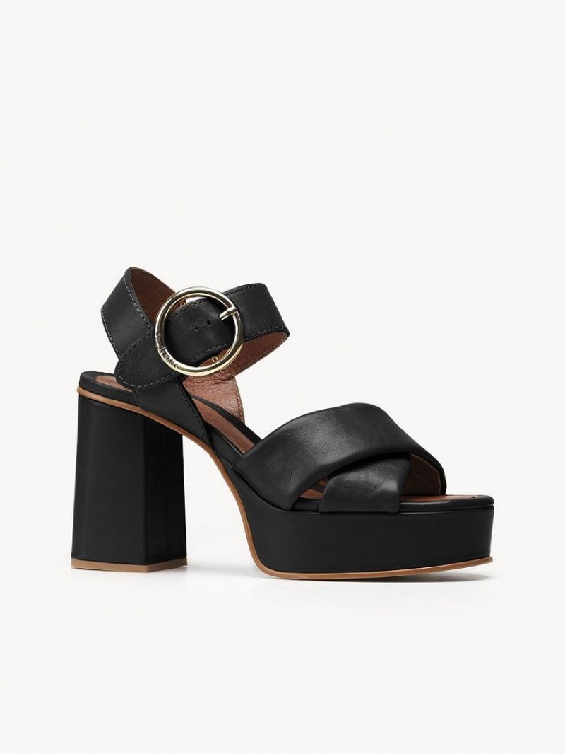 Sandálias Chloe Lyna High-heel Pretas | CHE-SR14812