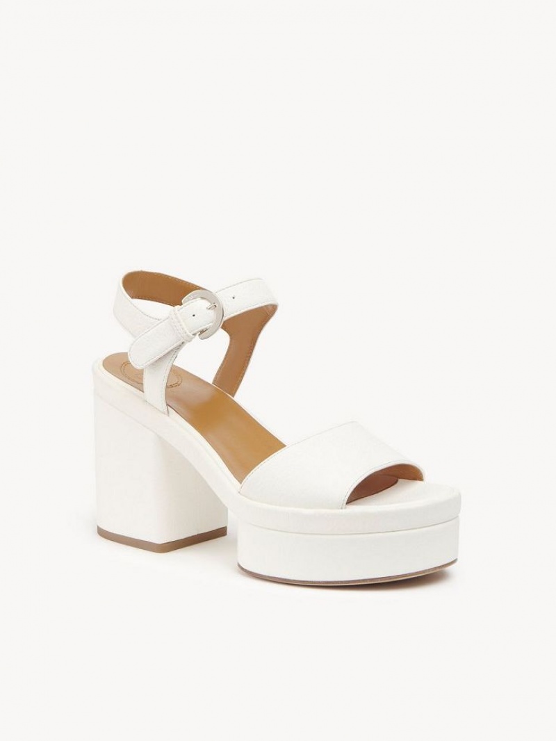 Sandálias Chloe Odina High-heel Branco | CHE-SR14184