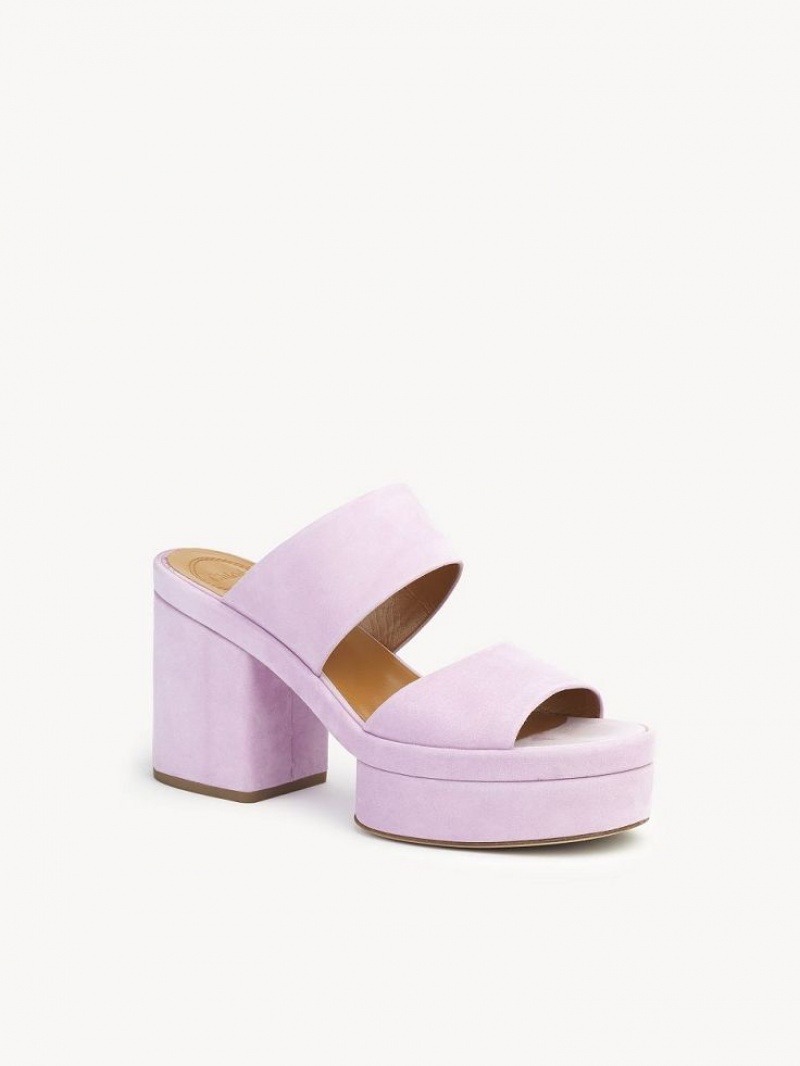 Sandálias Chloe Odina High-heel Roxo | CHE-SR14183