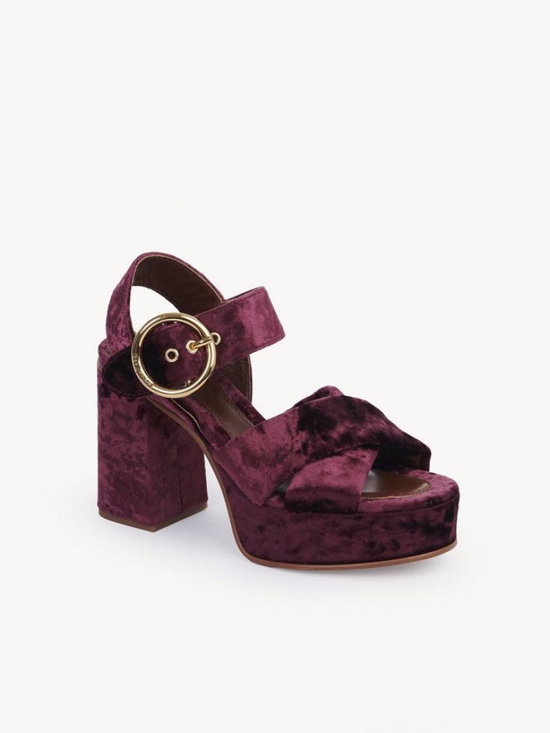 Sandálias Chloe Orla Platform Fucsia | CHE-SR14809