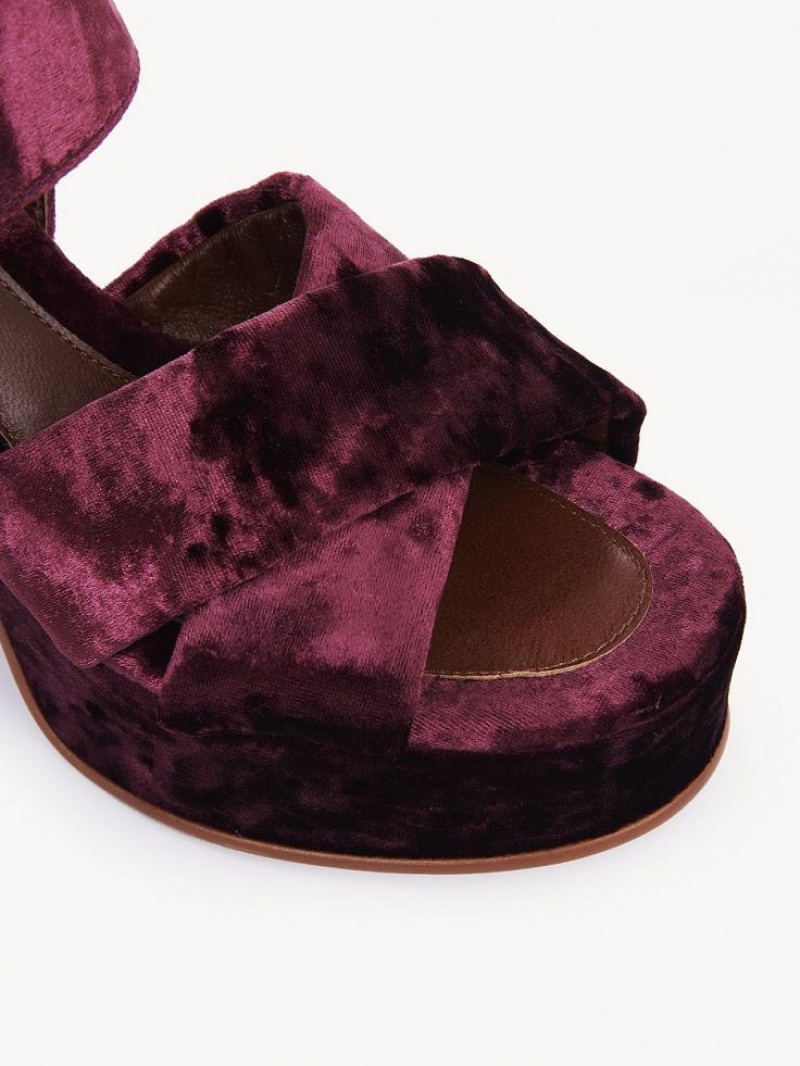 Sandálias Chloe Orla Platform Fucsia | CHE-SR14809