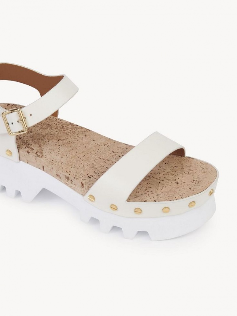 Sandálias Chloe Owena Platform Branco | CHE-SR14162