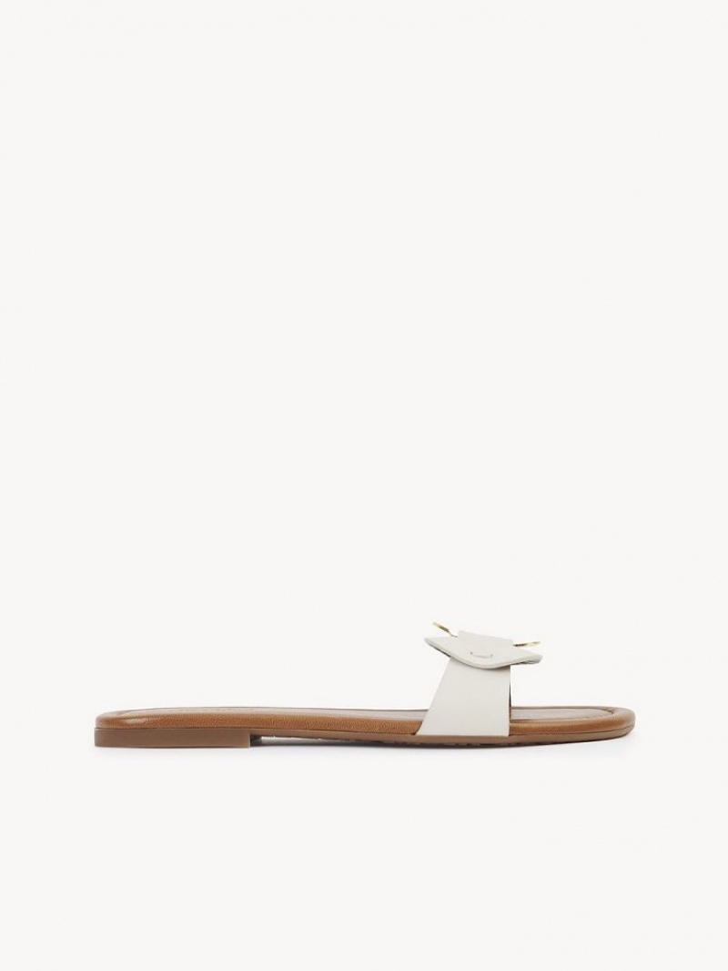 Sapatos Rasos Chloe Chany Mule Branco | CHE-SR14823