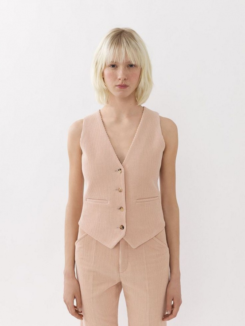 Suit Chloe Classic Vest Rosa | CHE-SR14066