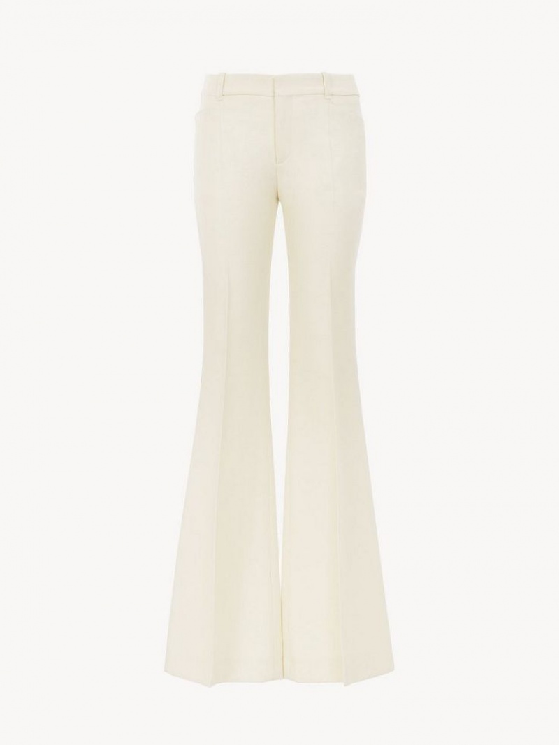 Suit Chloe High-waisted Flare Branco | CHE-SR14038