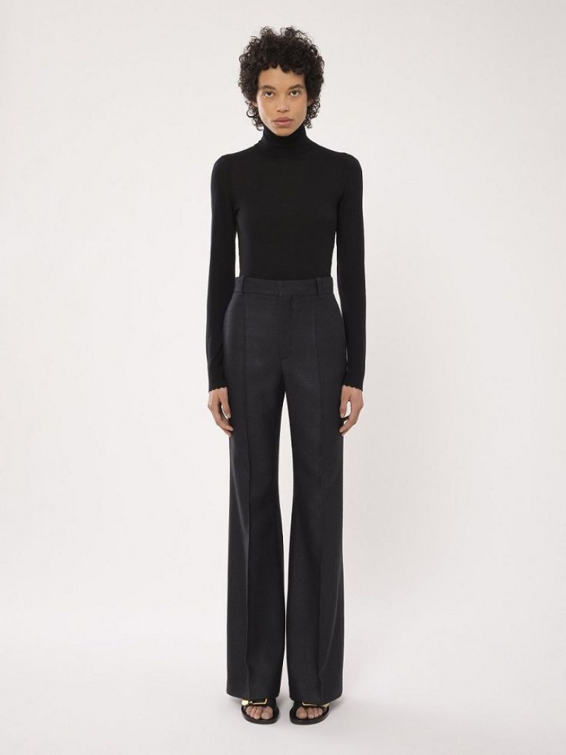 Suit Chloe High-waisted Flare Pretas | CHE-SR14039