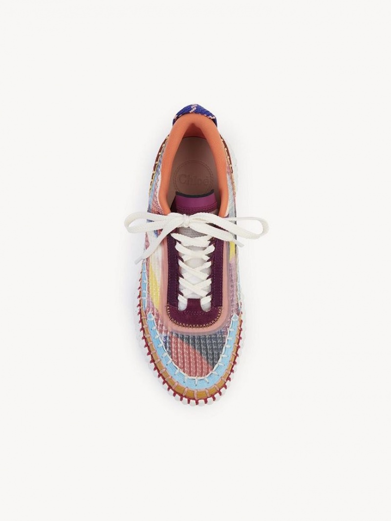 Tenis Chloe Caroline Denervaud For Nama Multicoloridas Vermelhas | CHE-SR14194