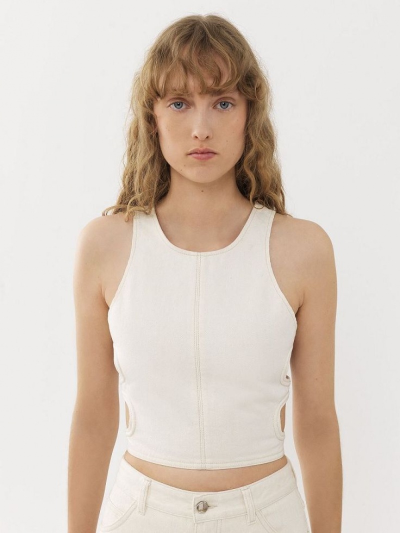 Tops Chloe Cropped Branco | CHE-SR13880