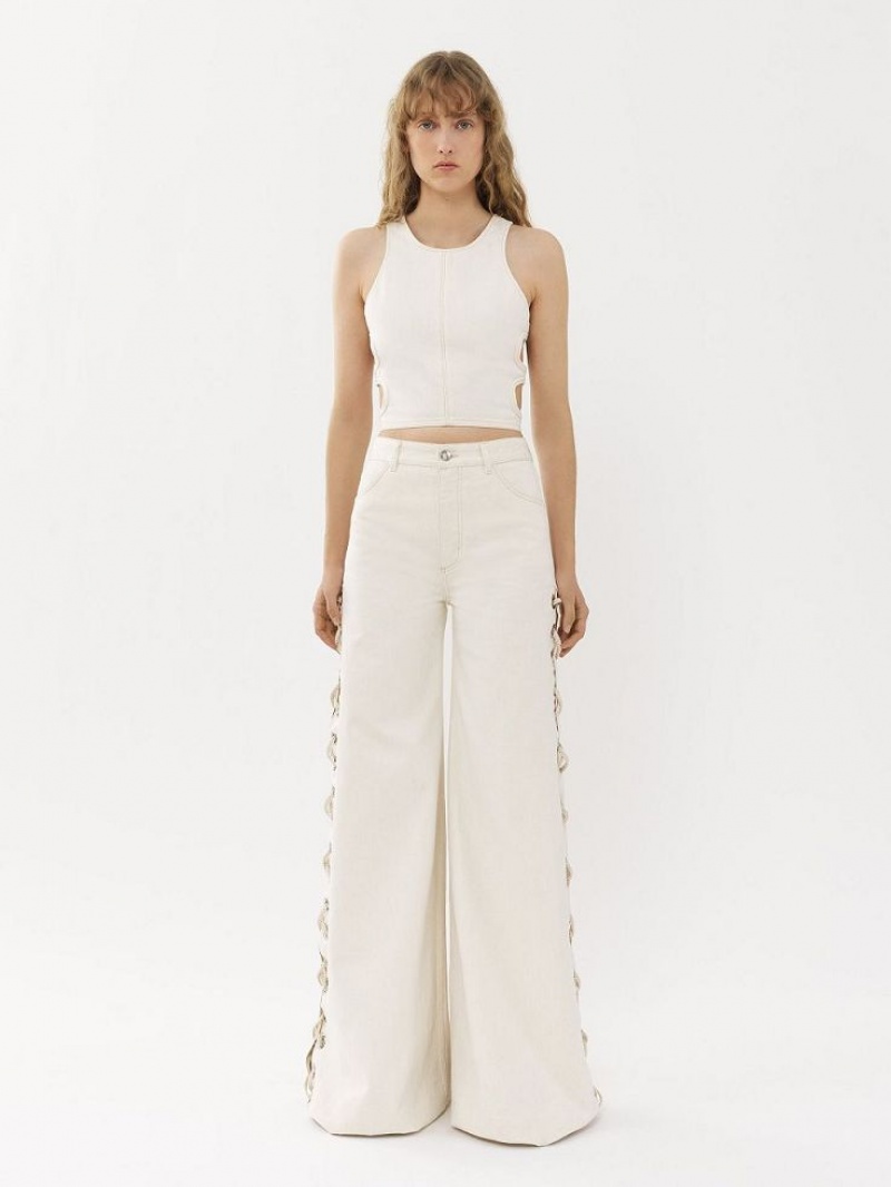 Tops Chloe Cropped Branco | CHE-SR13880