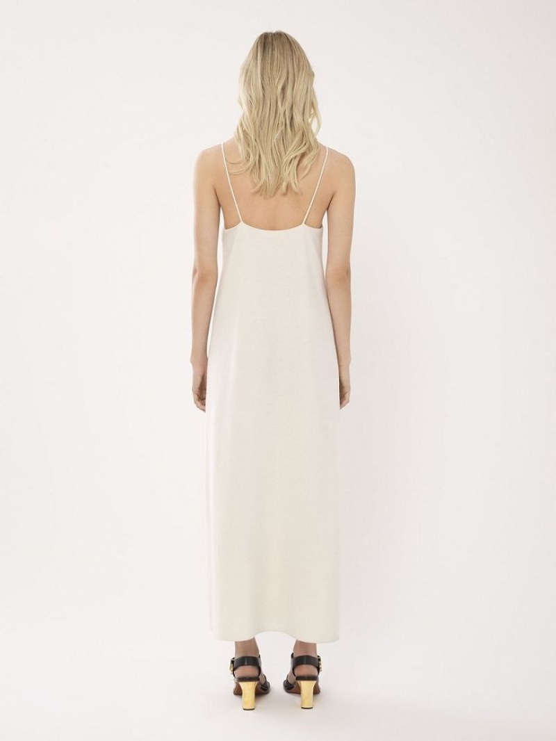 Vestido Chloe Ankle-length Sleeveless Branco | CHE-SR13855