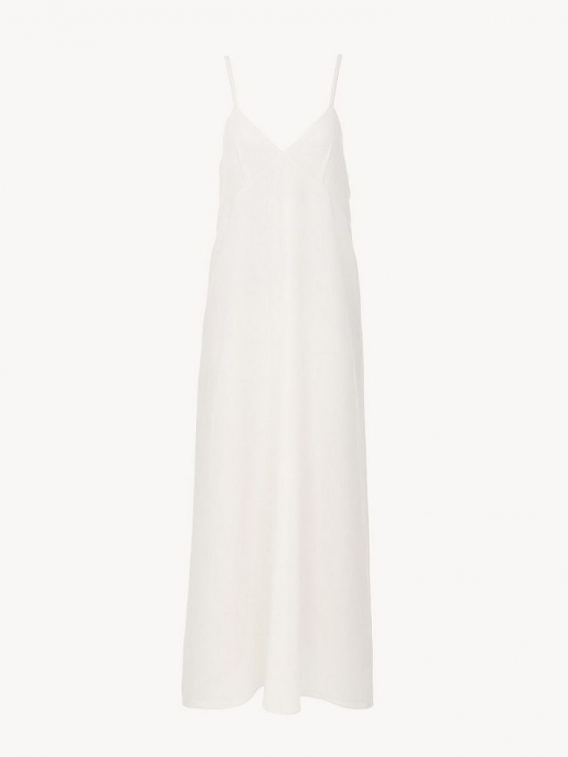 Vestido Chloe Ankle-length Sleeveless Branco | CHE-SR13855