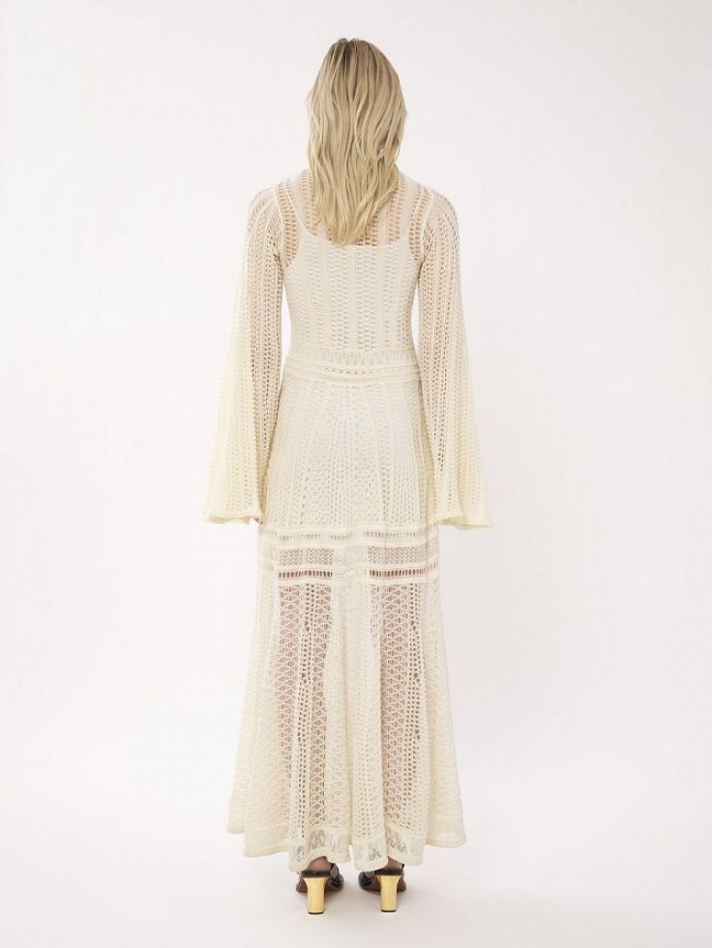 Vestido Chloe Long Flare Branco | CHE-SR13862